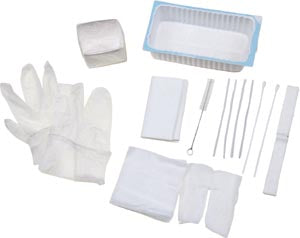 Amsino International, Inc. Amsino Amsure Tracheostomy Care Tray Contains: 2-Compartment Tray, Removable Inner Tray