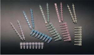 Simport Amplitube Pcr Reaction Strips Reaction Strip with Attached Individual Caps, Dome