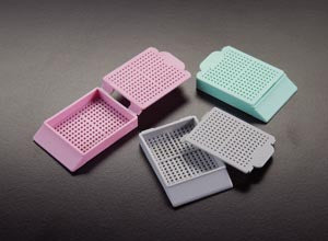 Simport Histosette I Biopsy Processing/Embedding Cassettes Biopsy Cassette, White, 500/bx, 3 bx/cs