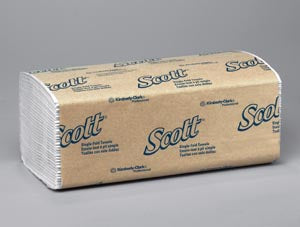 Kimberly-Clark Professional Kimberly-Clark Folded Towels Scott S-Fold Towels, 1-Ply, 250 sheets/pk, 16 pk/c