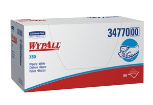 Kimberly-Clark Professional Kimberly-Clark Wypall Wipers W YPALL X60 Hydroknit Wipers, ¼ fold, 11" x 23", W