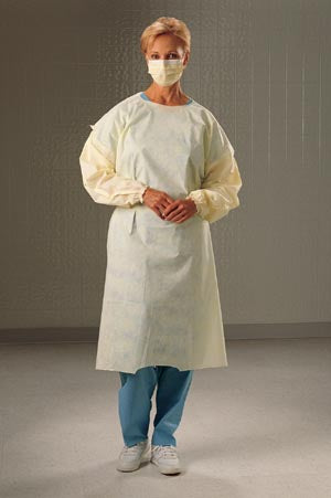 Halyard Valueselect Cover Gowns 69129 - Gown, Yellow, X-Large, 100/cs