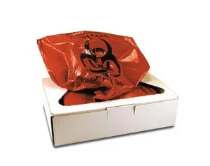 INFECTIOUS WASTE BAG 12 GALLON17X7X30 100/CS