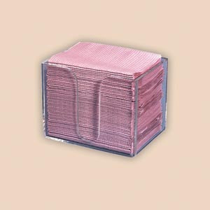 DISPENSER TOWEL/BIB 19X13CLEAR ACRYLIC 1/BX