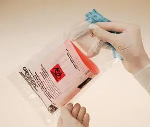 BAG LABORATORY TRANSPORT6X10 250/BX 4BX/CS