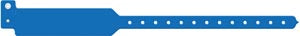Medical Id Solutions 12" Tri-Laminate Wristband - Write-On Tri-Laminate, Custom Printed, Blue, 500/bx