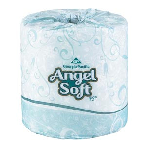 Georgia-Pacific Angel Soft Ps Premium Embossed Bathroom Tissue  Premium Embossed Bathroom Tissue, 2-Ply, White, 4"