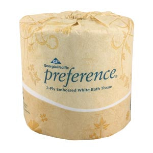 TISSUE BATHROOM EMBOSSED WHT2PLY 80/CS