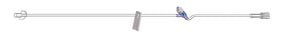 Amsino International, Inc. Amsino Iv Extension Set Microbore Tubing Set, 7", One Slide Clamp, PosiSite Needleless Inje