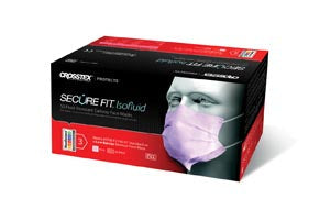 Crosstex International Crosstex Securefit Isofluid Face Mask Mask , Pink, 50/bx, 10 bx/ctn
