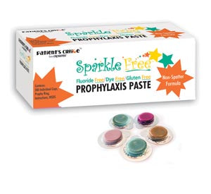 Crosstex International Crosstex Sparkle Free Prophy Paste Paste, Coarse, Spearmint, Individual Cups, 200/bx