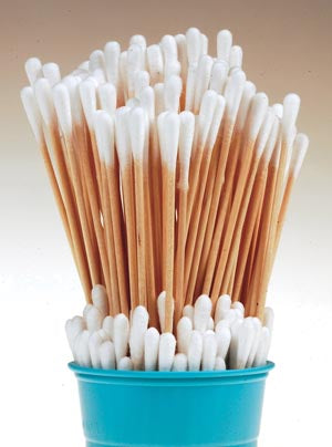 Crosstex International Crosstex Advantage Plus Cotton Tipped Applicators , 3", 100/bg, 10 bg/bx, 10 bx/cs