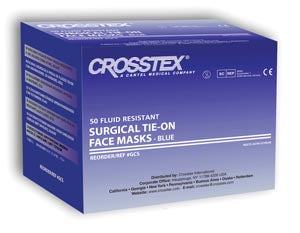 MASK SURGICAL TIE ON ADVANTBLU 50/BX 6BX/CS