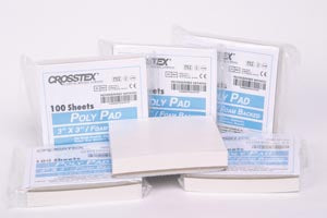 Crosstex International Crosstex Mixing Pads - Poly Coated , 3" x 3", 100/pad, 6 pads/pk