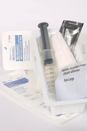 Cardinal Health Kenguard Universal Catheter Insertion Tray Prefilled Syringe, 10cc, (3) PVP Swabsticks, 20/cs