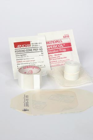 KIT IV START W/TEGADERM DRESSW/PVP PREP PAD 100/CS