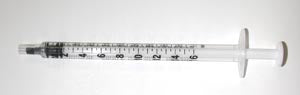 SYRINGE ONLY TB 1CC LUER SLIP100/BX 10BX/CS