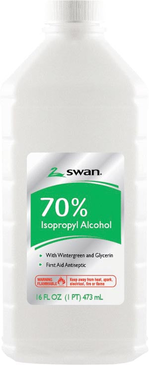 Cumberland Swan/Vi-Jon, Inc. Cumberland Swan Alcohol Wintergreen Isopropyl Rubbing Alcohol, 70% IPA, 16