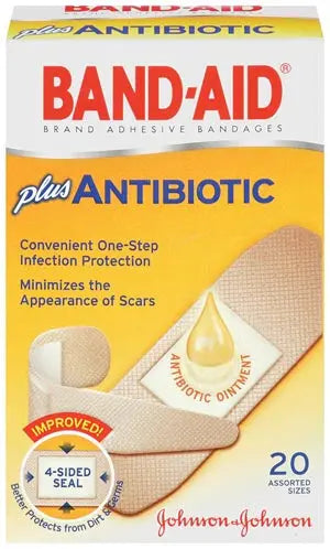 Johnson & Johnson Consumer Products J&J Band-Aid® Adhesive Bandages - Antibiotic
