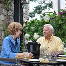Inogen One G3 Carry Bag in use at table