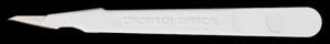 Cincinnati Surgical Company Cincinnati Stainless Steel Scalpel Scalpel, Stainless Steel, Size 11, White Handle, D