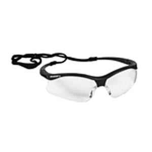 Kimberly-Clark Professional Kimberly-Clark Nemesis S V30 Safety Eyewear Glasses, Clear Hard Coat Lens, Black Frame with Bl