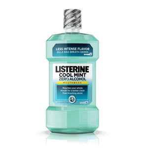 Johnson & Johnson Oral Health Products J&J Listerine Listerine Zero Mouthwash, Clean Mint, 1.5 Liter, 6
