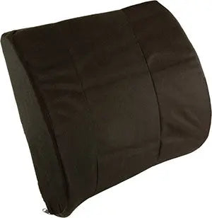 CUSHION BACK LUMBAR CONTOURBLK W/STRAP
