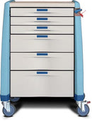 CART MEDICAL 43X24X31 BLU3-3IN 2-6IN 1-10IN (DROP)