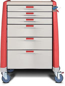 CART MEDICAL 43X24X31 RED3-3IN 2-6IN 1-10IN (DROP)