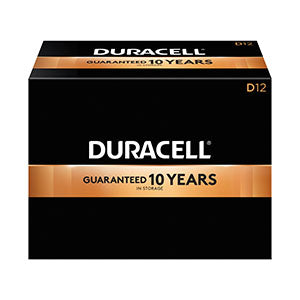 Duracell ® Coppertop® Alkaline Battery With Duralock Power Preserve™ Technology Size-D-12-bx-6-bx-cs-UPC-01301-Products-are-not-fo