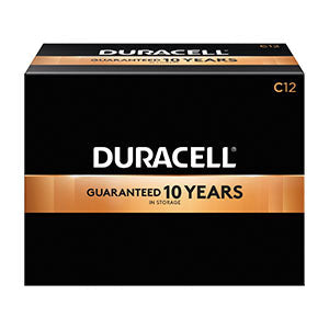 Duracell ® Coppertop® Alkaline Battery With Duralock Power Preserve™ Technology Size-C-12-bx-6bx-cs-UPC-01401-Products-are-not-for