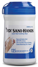 Pdi - Professional Disposables, Intl. Pdi Sani-Hands Instant Hand Sanitizing Wipes  Wipe, Medium, 6" x 7½", 135/can, 12 can/cs (40 cs/