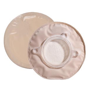 Convatec Sur-Fit Natura Two-Piece Closed-End Pouch Flange Cap, Filter, 1-Sided Comfort Panel, Opaque,