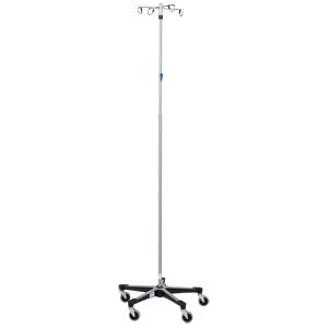 STAND IV 4 HOOK W/SLIDE LOCK5 LEG BASE (DROP)