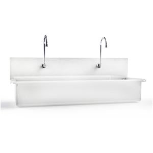 Blickman Industries Blickman Scrub Sinks Windsor Scrub Sink, (2) Place, Infrared Water Cont