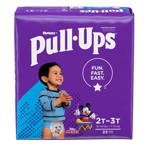 Kimberly-Clark Consumer Kimberly-Clark Pull-Ups Learning Design Training Pants Pants, 2T-3T, Boys Jumbo Pack, 23/pk, 4 pk/cs