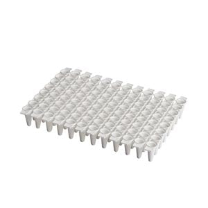 Simport Superflex Low Profile "Break-Away" Pcr Plates & Caps PCR Plate, 96 Well, White, Non-Sterile, 10/bg, 10
