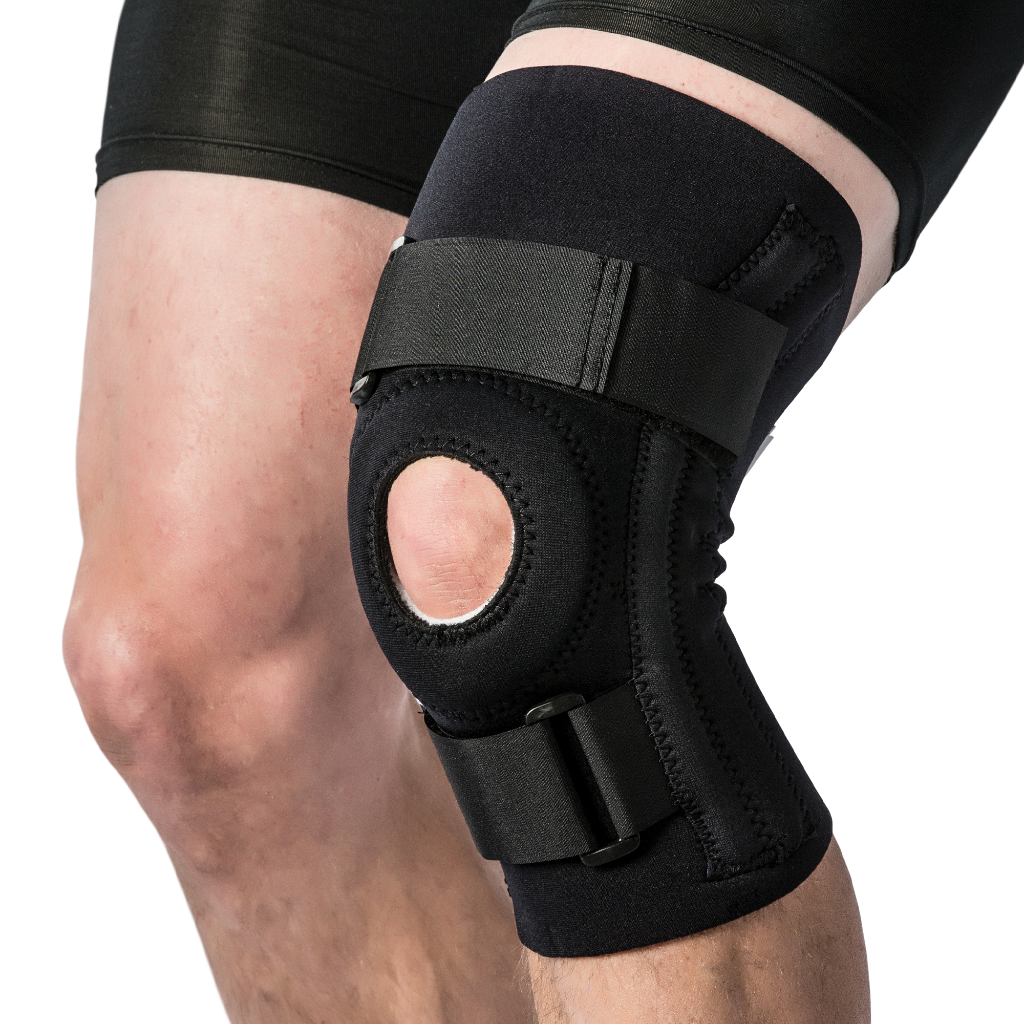 BRACE KNEE STANDARD XL 15-16BLK FULL ROM NEOPRENE