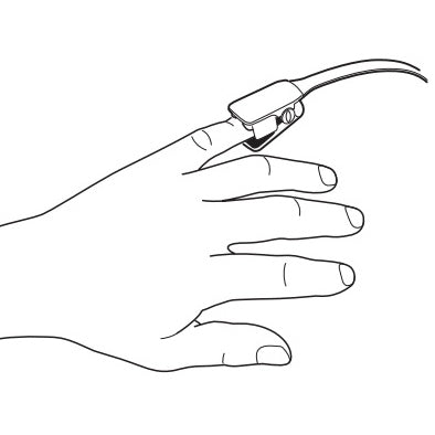 マシモ　Rad-G Reusablパルスオキシメータプローブ Masimo Rad-G Reusable Finger Clip Sensor - 4325