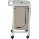 MJM International 214-S Single Bag Hamper  With Designer Mesh Bag - Wineberry