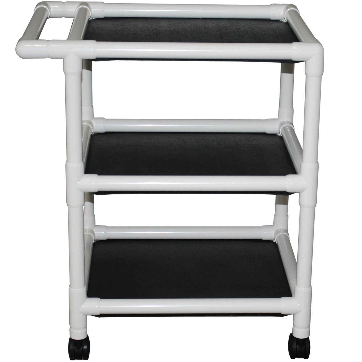 MJM International 3-Shelf Utility Linen Cart