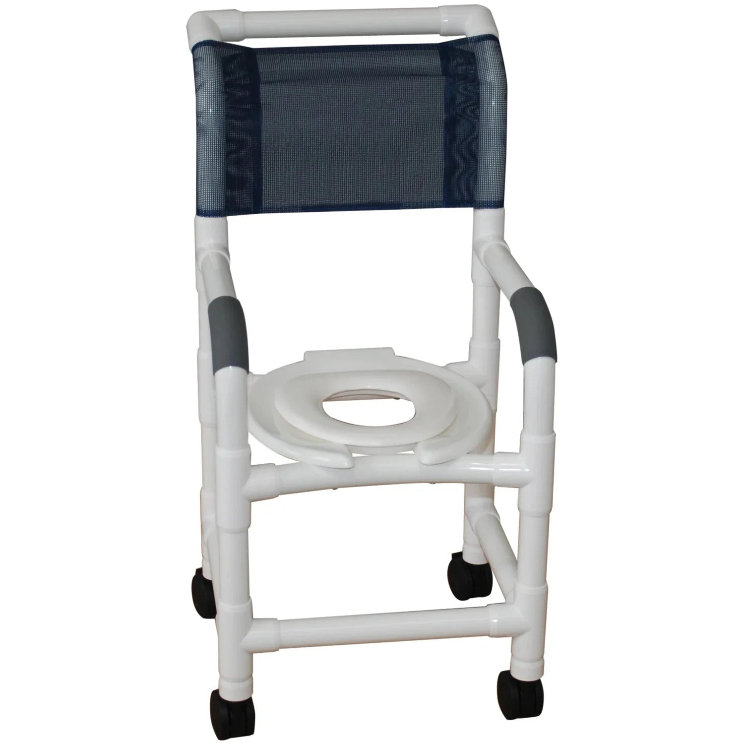 MJM International Pediatric Shower Chair with Reducer Hard Seat  Deluxe Elongated Front Seat - Wineberry (DM)