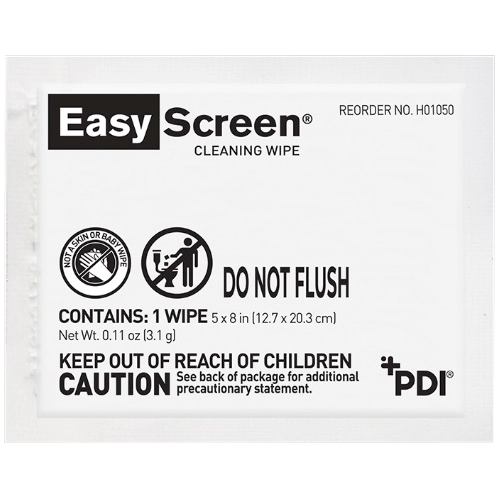 PDI Easy Screen Cleaning Wipes - Individual Packets