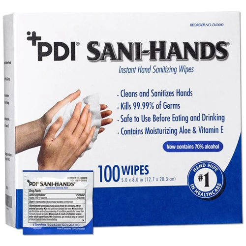 PDI Sani-Hands Instant Hand Sanitizing Wipes