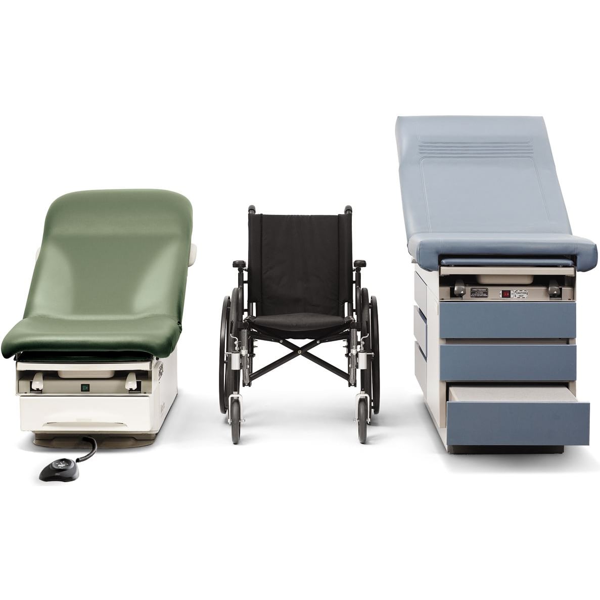 Ritter 222 Barrier-Free Power Examination Table height comparison