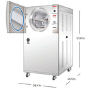 Tuttnauer 3870HSG–WS Pre and Post Vacuum Autoclave - Open, Dimensions