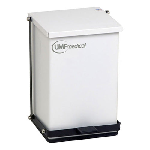 UMF Medical 24-Quart Waste Receptacle White