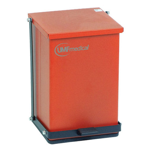 UMF Medical 32-Quart Waste Receptacle - Red