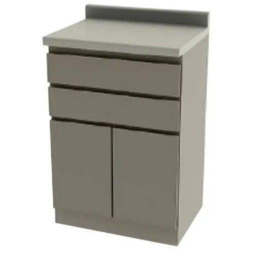 UMF Medical 6014 Modular Base Cabinet with Two Drawers, One Cupboard